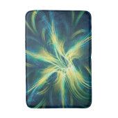 Badmat Fractal Bloem Blauw Palet (Voorkant Verticaal)