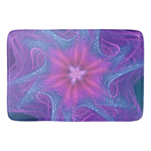 Badmat Fractal Delicate Cyaan Palet (Voorkant)