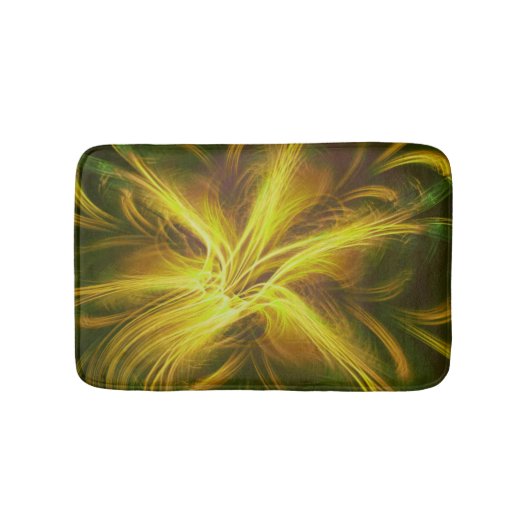 Badmat Fractal Flower Yellow Palette (Voorkant)