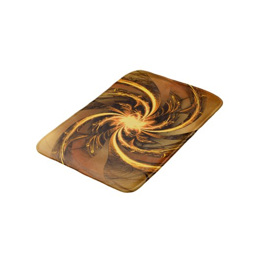 Badmat Fractal Twisted Glow Yellow (Gekanteld)