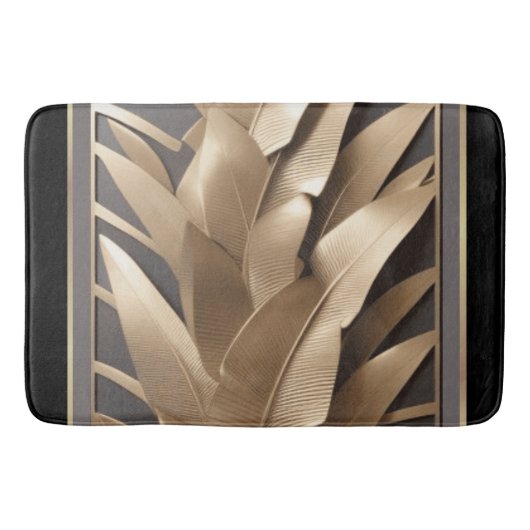 Badmat/gebeeldhouwde metalen bananenblad2/badmat badmat (Voorkant)
