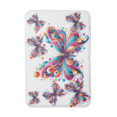 Badmat - Kleurrijke geometrische vlinders (Voorkant Verticaal)