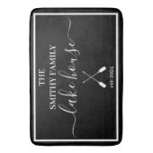 Badmat - Lake House Zwart-wit (Voorkant Verticaal)