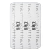 Badmat Love Frankrijk (Voorkant Verticaal)