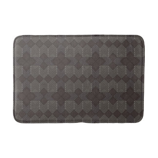 Badmat met donkere diamantenpatroon