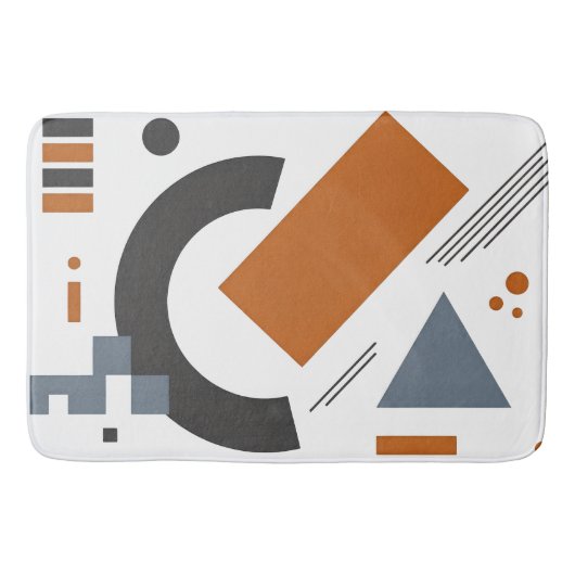 Badmat met geometrische kunst (Voorkant)