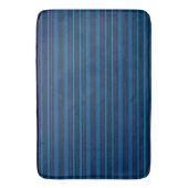 Badmat met marineblauwe strepen (Voorkant Verticaal)