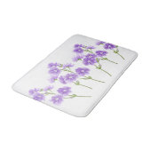 Badmat-Paarse wilde bloemen Badmat (Gekanteld)