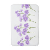 Badmat-Paarse wilde bloemen Badmat (Voorkant Verticaal)
