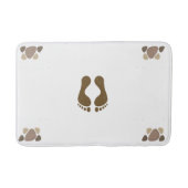 Badmat Paw & Footprint ontwerp (Voorkant)