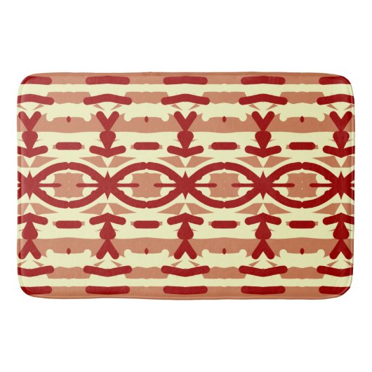 Badmat, Rode kleur modern klassiek design Bath Ba Badmat (Voorkant)