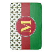 Badmat, sjabloon voor aangepaste monogram badmat (Voorkant Verticaal)