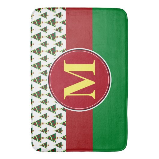 Badmat, sjabloon voor aangepaste monogram badmat (Voorkant Verticaal)