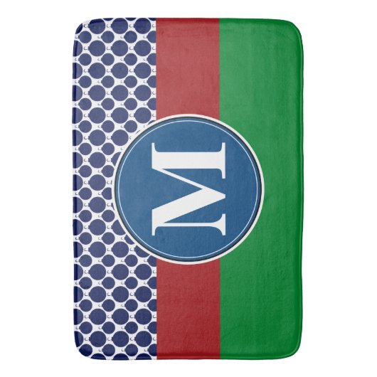 Badmat, sjabloon voor aangepaste monogram badmat (Voorkant Verticaal)