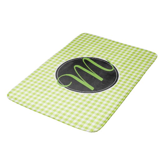 Badmat, sjabloon voor aangepaste monogram badmat (Gekanteld)