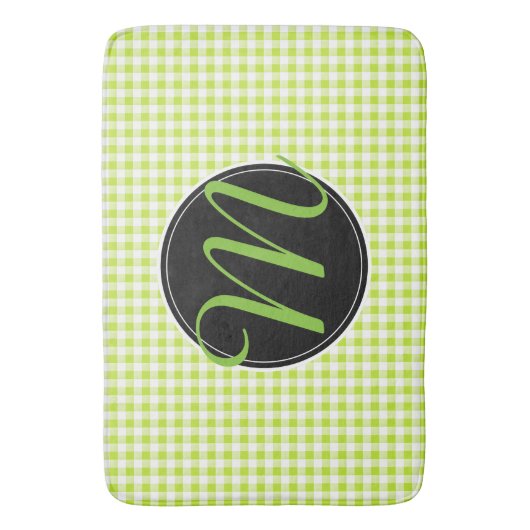 Badmat, sjabloon voor aangepaste monogram badmat (Voorkant Verticaal)