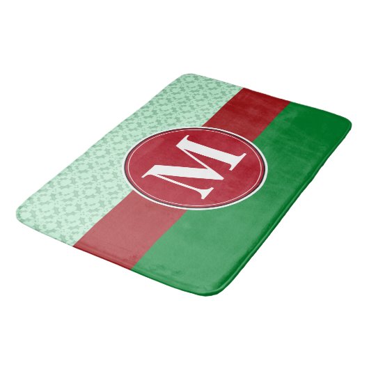 Badmat, sjabloon voor aangepaste monogram badmat (Gekanteld)