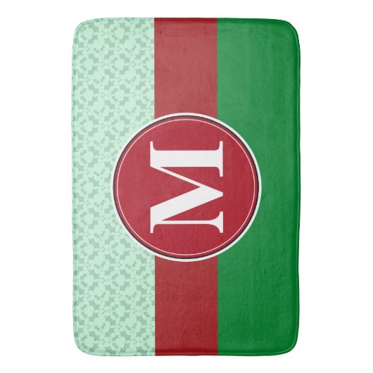 Badmat, sjabloon voor aangepaste monogram badmat (Voorkant Verticaal)