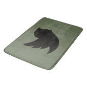 BADMAT - T BIRD DESIGN - GROEN/ZWART (Gekanteld)