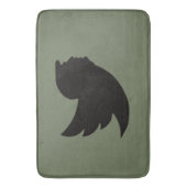 BADMAT - T BIRD DESIGN - GROEN/ZWART (Voorkant Verticaal)