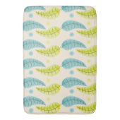 badmat van Chartreuse en Aqua-bladeren (Voorkant Verticaal)