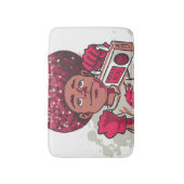 Badmat – YOUTH Power Afro & Boombox Stedelijk Ontw (Voorkant Verticaal)