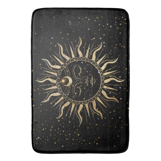 Badmat- Zon Maan Sterren Badmat (Voorkant Verticaal)