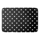 Badmat/Zwart met Witte Polka Dots Badmat (Voorkant)