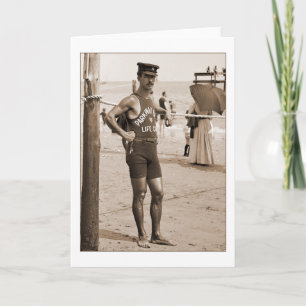 Badmeester Brighton Beach 1905 Kaart