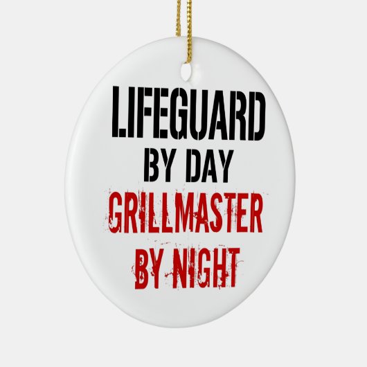 Badmeester Grillmaster Keramisch Ornament (Rechts)