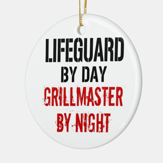 Badmeester Grillmaster Keramisch Ornament (Links)