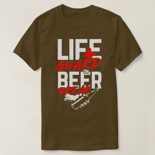 Badmeester op Beer Break leuk drink cadeau T-shirt (Design voorkant)