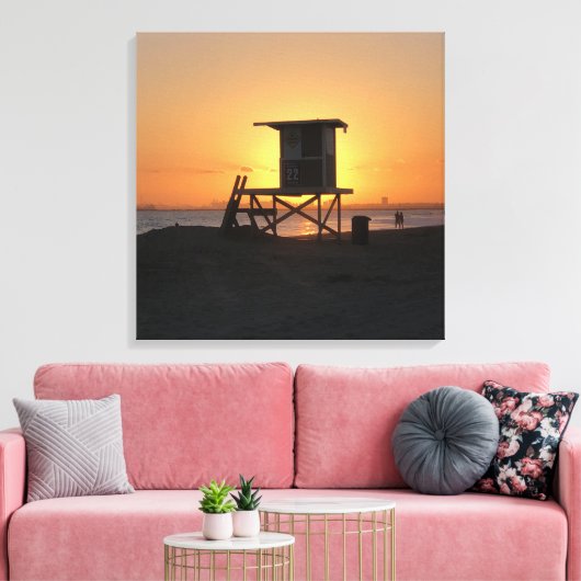 Badmeester Shack 22 Canvas Afdruk (Insitu (Woonkamer))