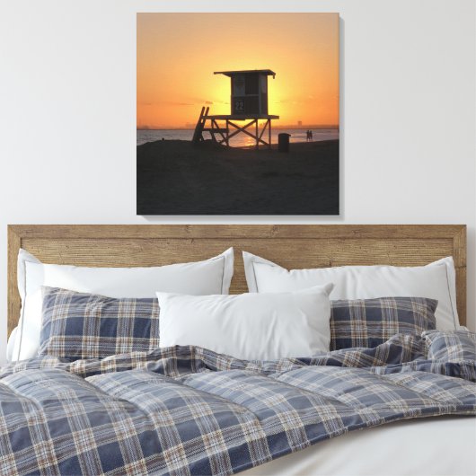 Badmeester Shack 22 Canvas Afdruk (Insitu (Slaapkamer))