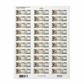 Badmeester shack kalm Beach Retour adres Label (Full Sheet)