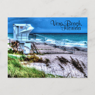 Badmeester Stand Vero Beach Florida Briefkaart