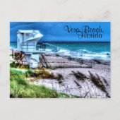 Badmeester Stand Vero Beach Florida Briefkaart (Voorkant)