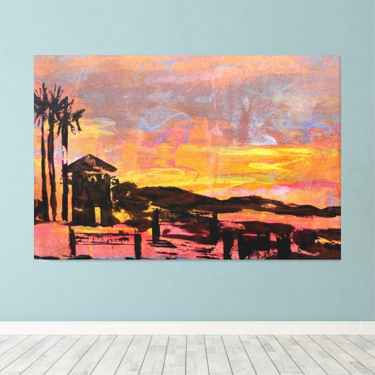 Badmeester Toren Dana Canvas Afdruk (Insitu (Houten vloer))