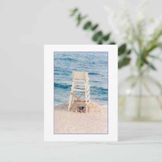 'Badmeesterstand bij Twilight' Briefkaart (Staand voorkant)