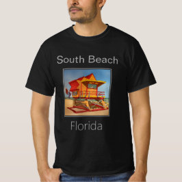 Badmeestertoren, rood en Sinaasappel, South Beach  T-shirt