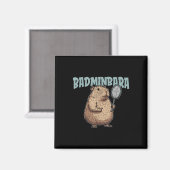 Badminbara Shuttle Racket - Team Badminton Capyba Magneet (Voorkant / Achterkant)
