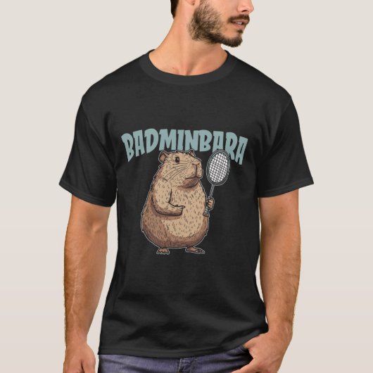Badminbara Shuttle Racquet - Team Badminton Capyba T-shirt (Voorkant)
