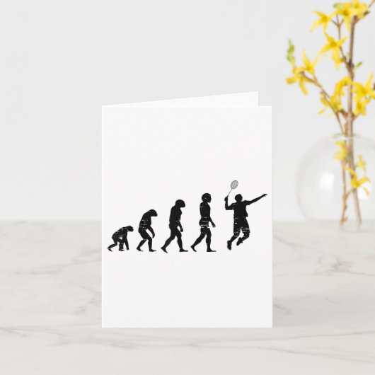 Badmincado Badminton Player Shuttle Kaart (Gele Bloem)