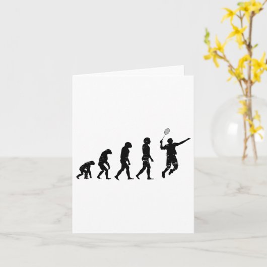 Badmincado Badminton Player Shuttle Kaart (Gele Bloem)