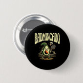 Badmincado Badminton Speler Shuttle Ronde Button 5,7 Cm (Voorkant /achterkant)