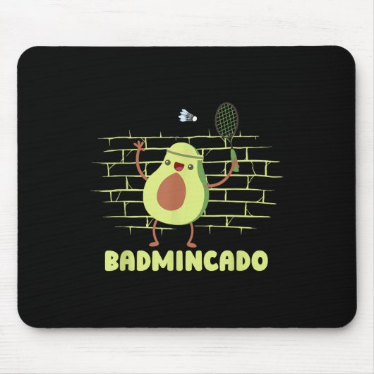 Badmincado - Racket Grappige Speler Game Wedstrijd Muismat (Voorkant)