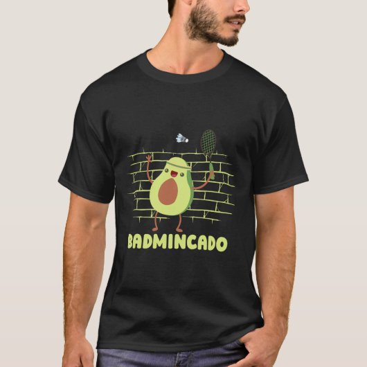 Badmincado - Racket Grappige Speler Spel Wedstrijd T-shirt (Voorkant)