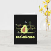 Badmincado - Racket Grappige Speler Wedstrijd Badm Kaart (Gele Bloem)
