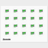 Badminto Saurus Rex Birdie Shuttle Dino Badminton Ronde Sticker (Vel)