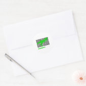 Badminto Saurus Rex Birdie Shuttle Dino Badminton Ronde Sticker (Envelop)
